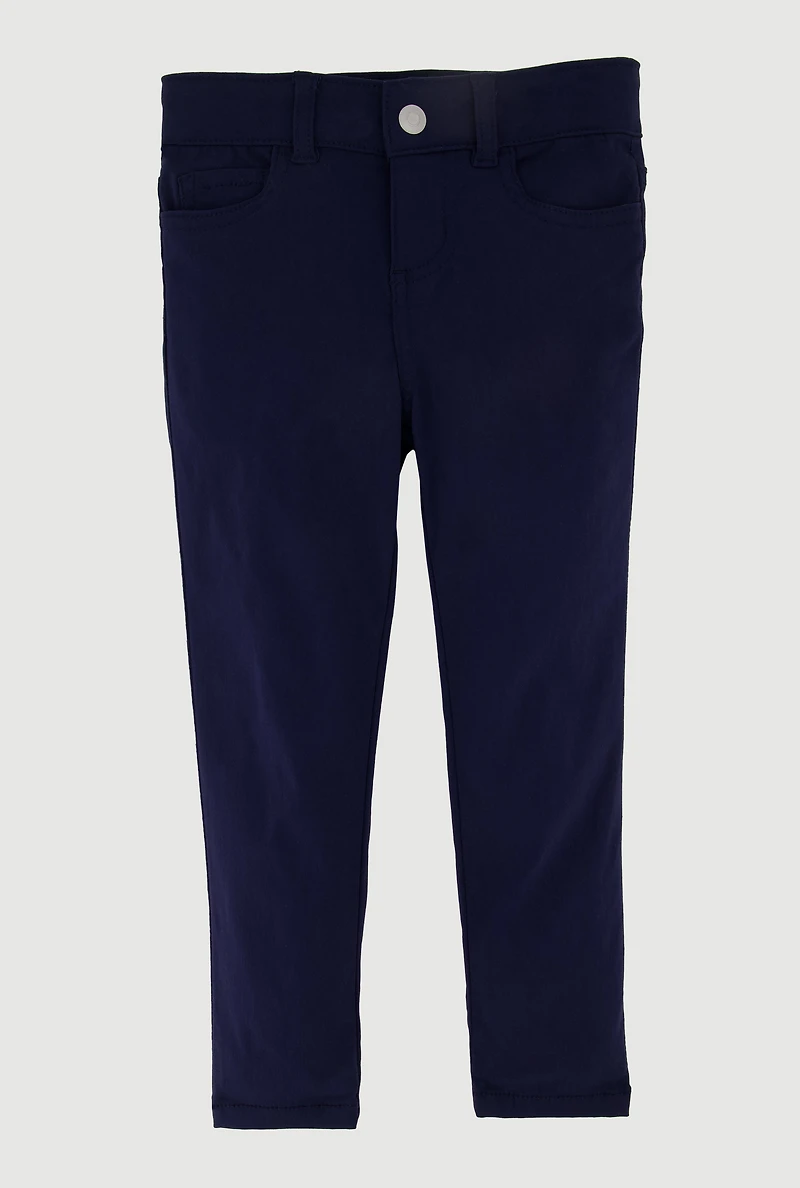 French Toast Girls 4-6x Skinny Leg Stretch Pants, Blue, Size 4