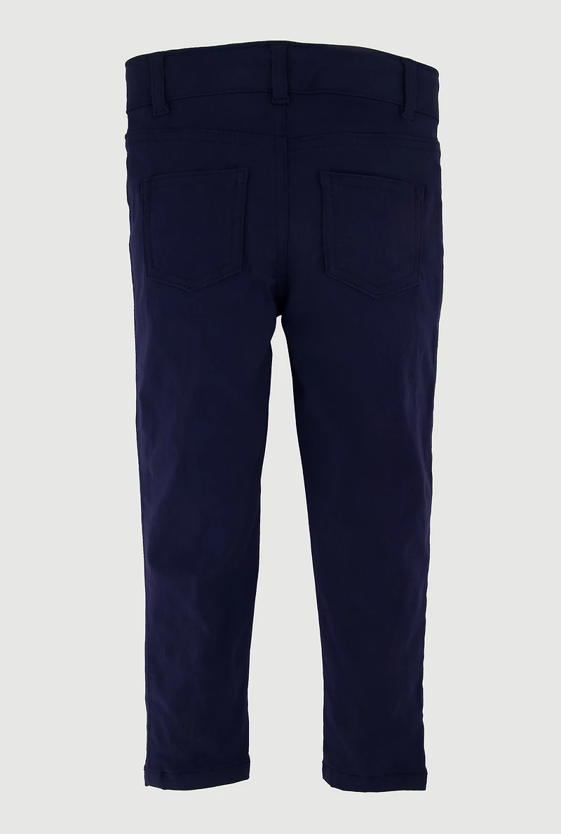 French Toast Girls 4-6x Skinny Leg Stretch Pants, Blue,