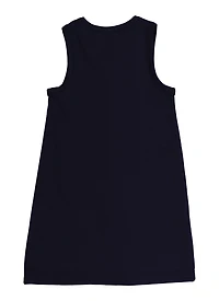 French Toast Girls 4-6x Heart Button Front Jumper, Blue, Size 6-6X