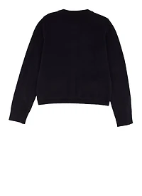 French Toast Girls 4-6x Bow Pocket Cardigan, Blue,