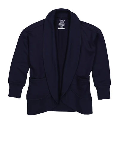 French Toast Girls 4-6x Pocket Cardigan, Blue, Size 6-6X