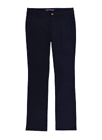 French Toast Junior Solid Straight Leg Pants, Blue, Size 12
