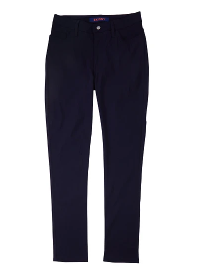 French Toast Junior Skinny Leg Pants, Blue, Size 10