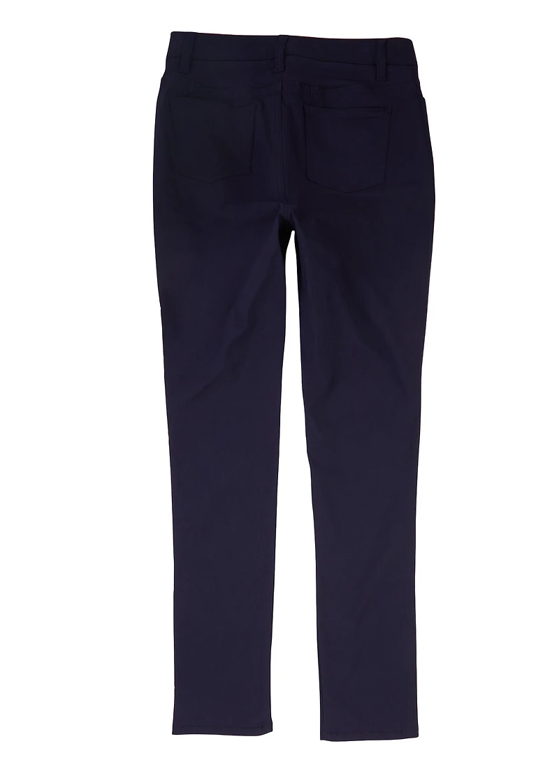 French Toast Junior Skinny Leg Pants, Blue, Size 6