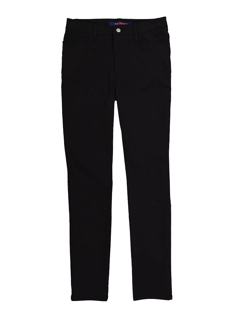 French Toast Junior 5 Pocket Skinny Pants, Black, Size 10