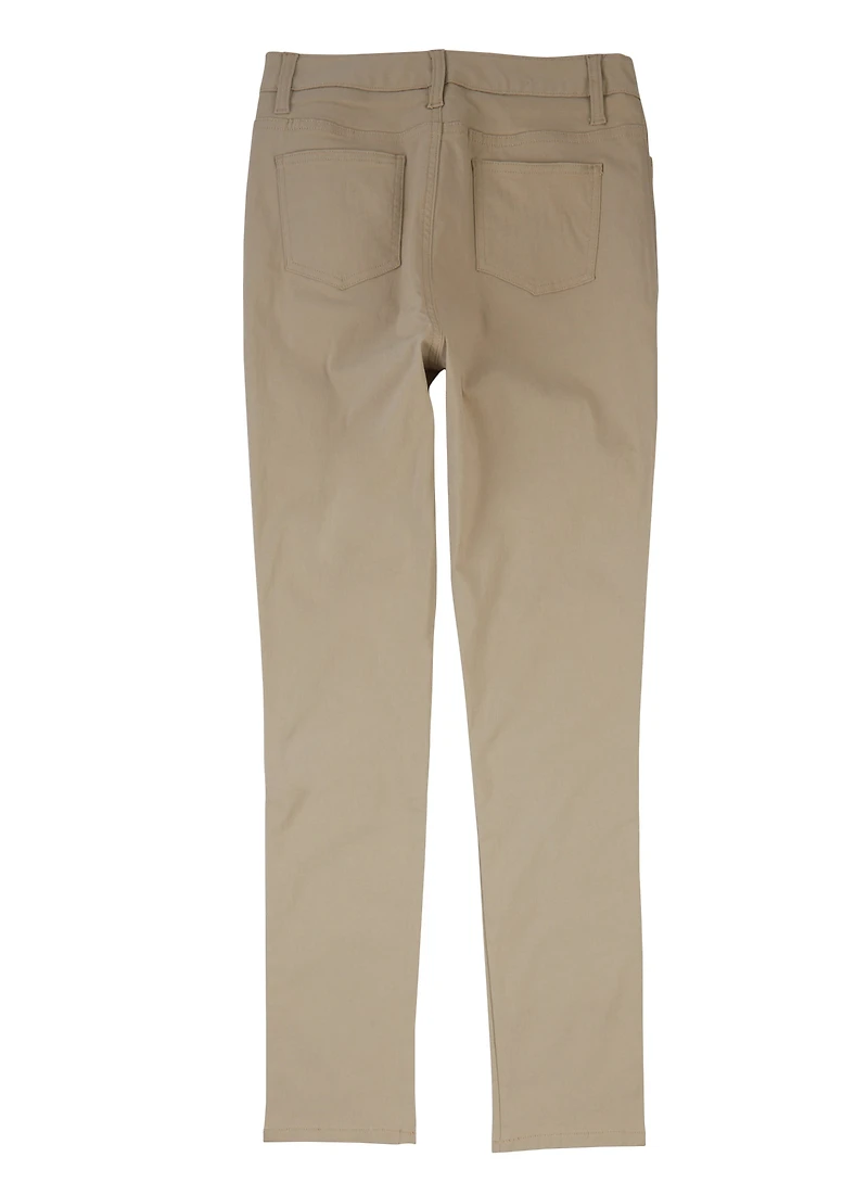 French Toast Junior Girls Stretch Skinny Leg Khaki Pants