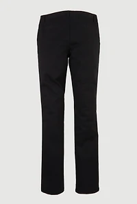 French Toast Junior Twill Straight Leg Uniform Pants, Black, Size 14