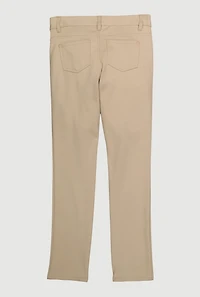 French Toast Junior Girls Stretch Skinny Khaki Pants, Khaki,