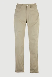 French Toast Junior 5 Pocket Stretch Uniform Pants, Khaki,