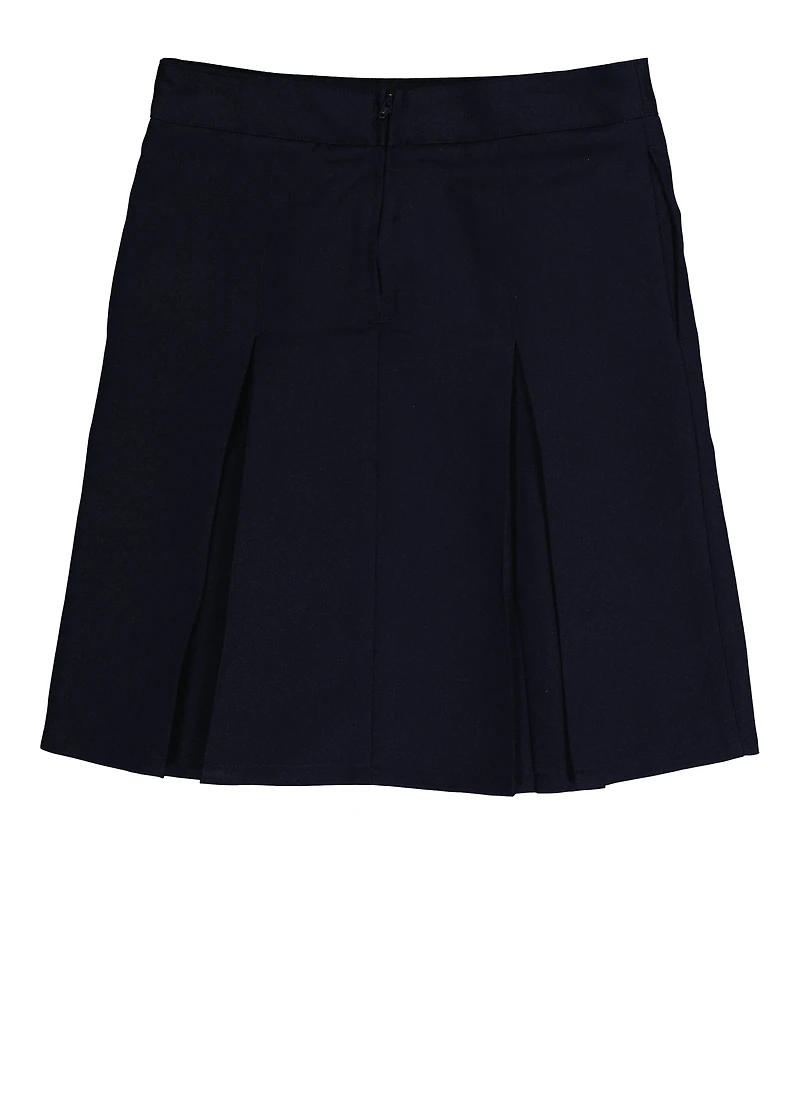 French Toast Girls 7-14 Pleated Skirt, Blue, Size 10