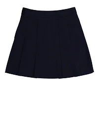 French Toast Girls 7-14 Solid Pleated Skirt, Blue, Size 12