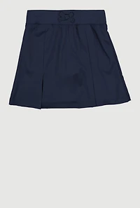 French Toast Girls 7-14 Faux Drawstring Pull On Pleated Skort