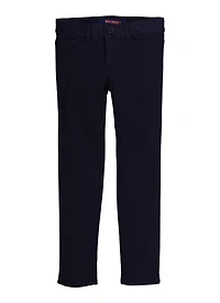 French Toast Girls 7-14 Solid Skinny Leg Khaki Pants, Blue, Size 14