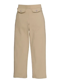 French Toast Girls 7-14 Faux Pocket Rhinestone Khaki Pants