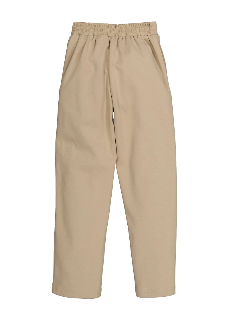 French Toast Girls 7-14 Faux Pocket Rhinestone Khaki Pants, Khaki, Size 14-16