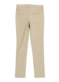 French Toast Girls - Stretch Skinny Leg Pants, Khaki