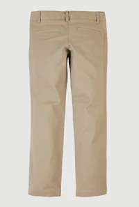 French Toast Girls 7-14 Straight Leg Khaki Pants, Khaki, Size 10