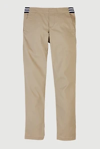 French Toast Girls 7-14 Mid Rise Straight Leg Dress Pants, Khaki,