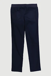 French Toast Girls 7-14 Stretch Straight Leg Pants, Blue, Size 8