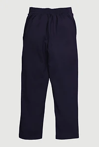 Girls 7-14 Rhinestone Flap Pocket Detail Pants, Blue, Size 10-12