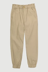 French Toast Girls 7-14 Khaki Joggers, Khaki,