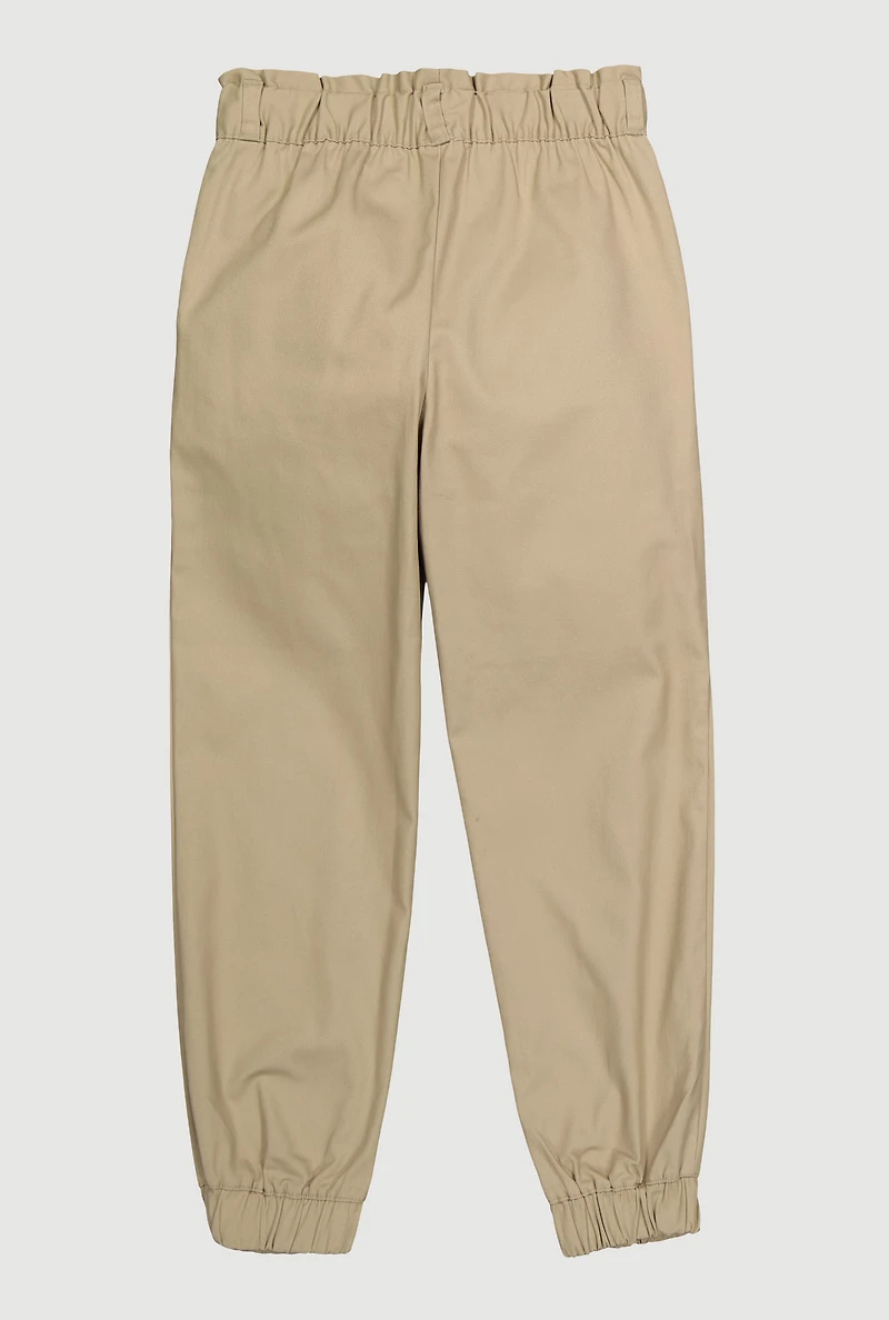French Toast Girls 7-14 Khaki Joggers, Khaki,