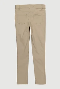 French Toast Girls 7-14 Stretch Skinny Leg Khaki Pants, Khaki, Size 10