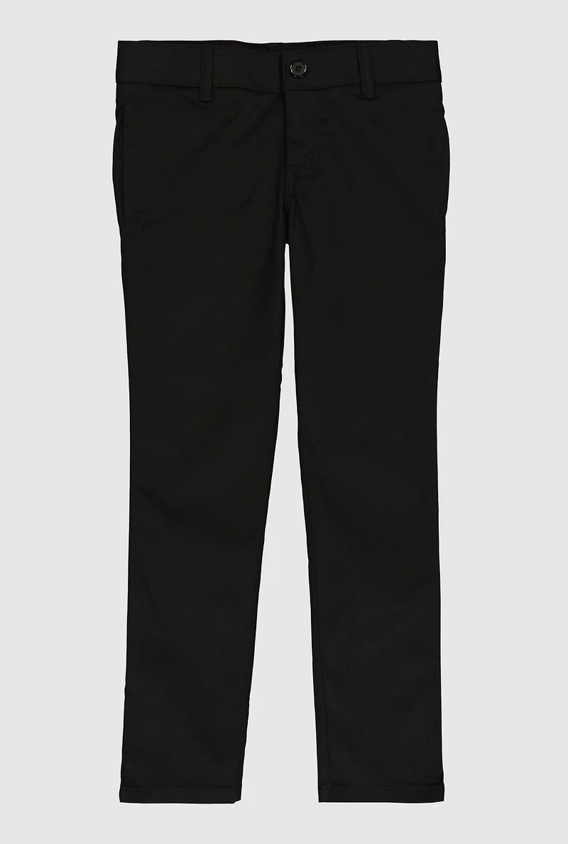 French Toast Girls 7-14 Hook Closure Skinny Pants