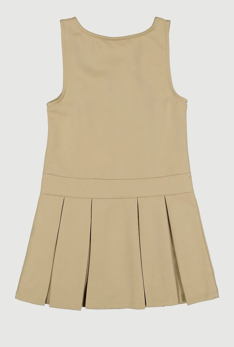 French Toast Girls 7-14 Heart Zip Front Jumper