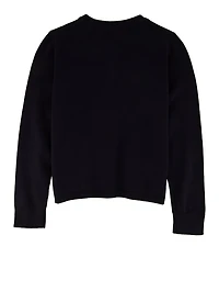 French Toast Girls 7-16 Bow Pocket Cardigan Sweater, Blue, Size 10-12