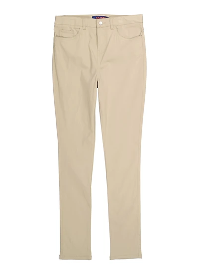 French Toast Girls 16-20 Stretch Skinny Leg Pants, Khaki,