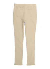 French Toast Girls 16-20 Stretch Skinny Leg Pants, Khaki,