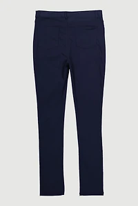 French Toast Girls 16-20 Skinny Chino Pants, Blue, Size 18