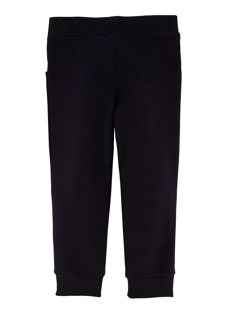 French Toast Girls 4-6x Solid Elastic Waist Pull On Pants, Blue, Size 6-6X