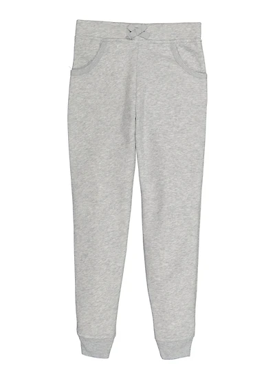 French Toast Girls 7-16 Marled Joggers, Grey, Size 7-8