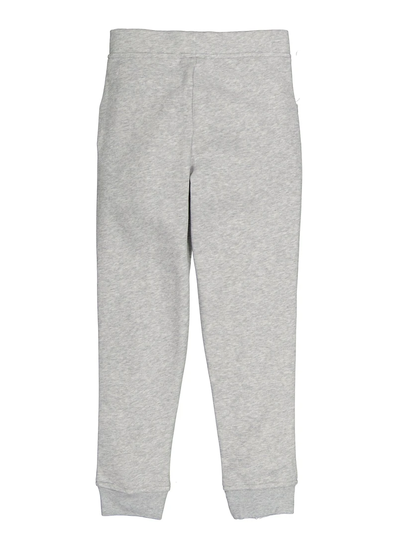 French Toast Girls 7-16 Marled Joggers, Grey, Size 10-12