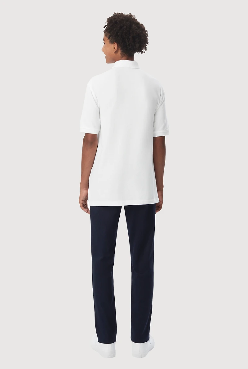 French Toast Boys 4-7 Solid Short Sleeve Pique Polo Shirt