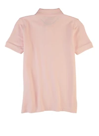 French Toast Boys 4-7 Basic Pique Polo Shirt, Pink, Size 6-7