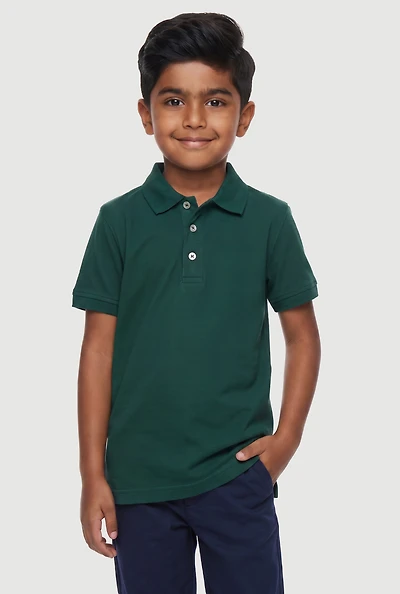 French Toast Boys 4-7 Solid Polo Top
