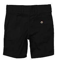French Toast Boys 4-7 Faux Button Shorts, Black, Size 4