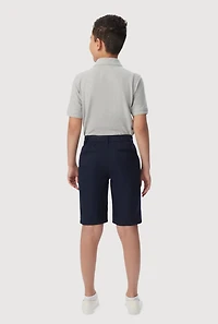 French Toast Boys 4-7 Twill Shorts, Blue, Size 6