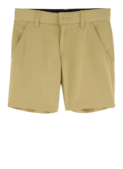 French Toast Boys - Stretch Flat Front Shorts, Khaki