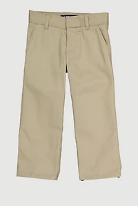 French Toast Boys 4-7 Adjustable Waistband Relaxed Fit Chinos, Khaki, Size 4