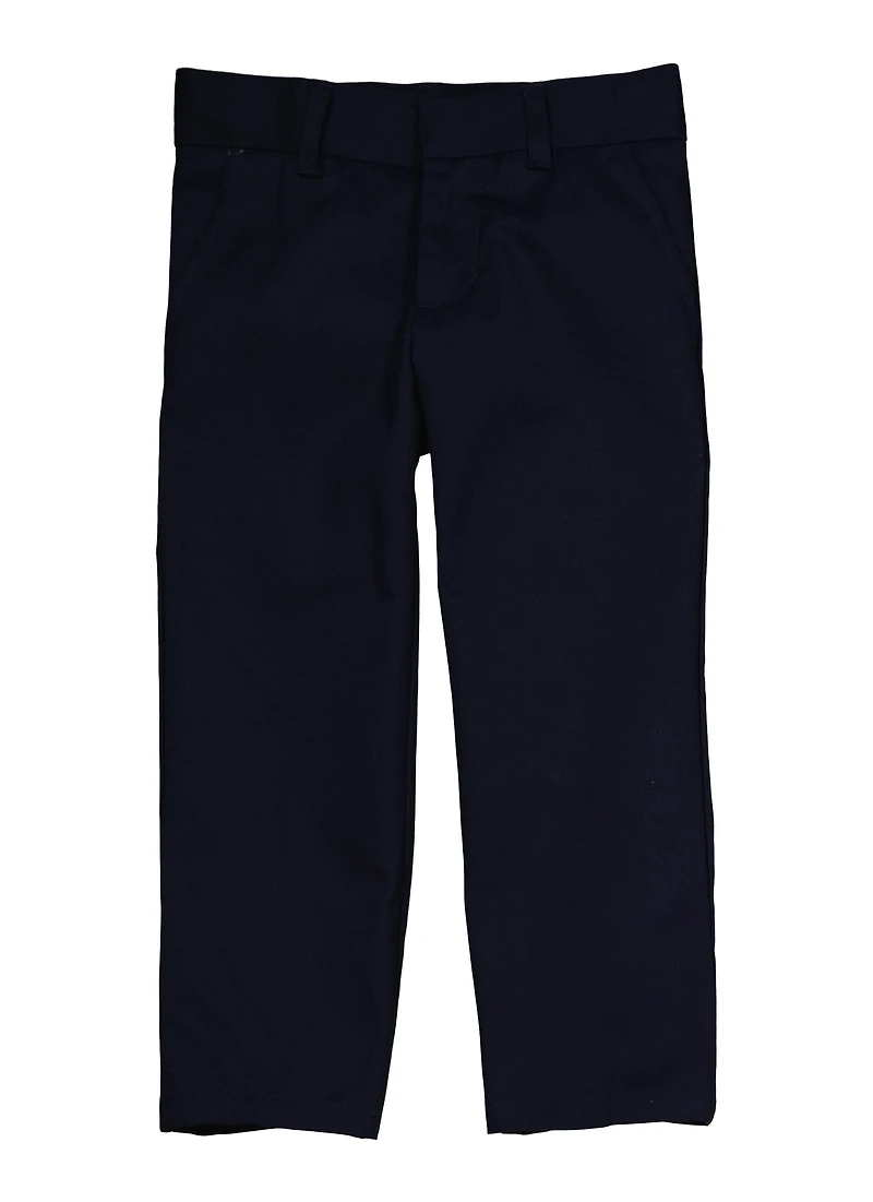 French Toast Boys 4-7 Adjustable Waistband Relaxed Fit Pants, Blue,