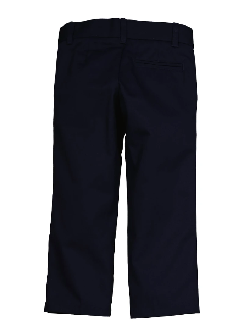 French Toast Boys 4-7 Adjustable Waistband Relaxed Fit Pants, Blue,