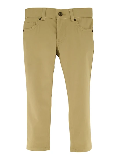 French Toast Boys 4-7 Slim Fit Twill Pants, Khaki,