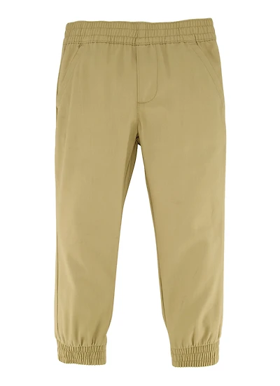 French Toast Boys 4-7 Solid Twill Joggers, Khaki,