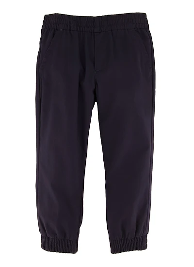 French Toast Boys 4-7 Basic Twill Joggers, Blue, Size 5