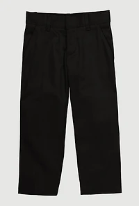 French Toast Boys 4-7 School Uniform Dress Pants, Black, Size 4