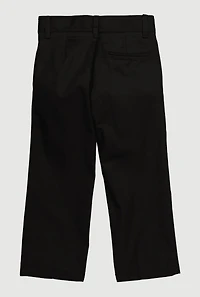 French Toast Boys 4-7 School Uniform Dress Pants, Black, Size 4